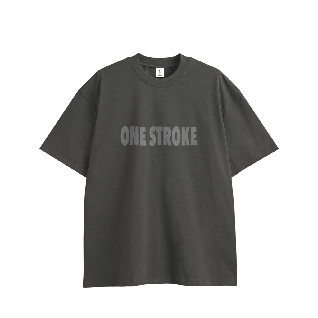center logo T-shirt gray