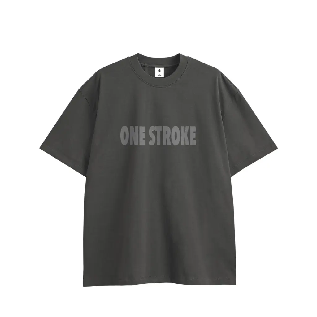 center logo T-shirt gray