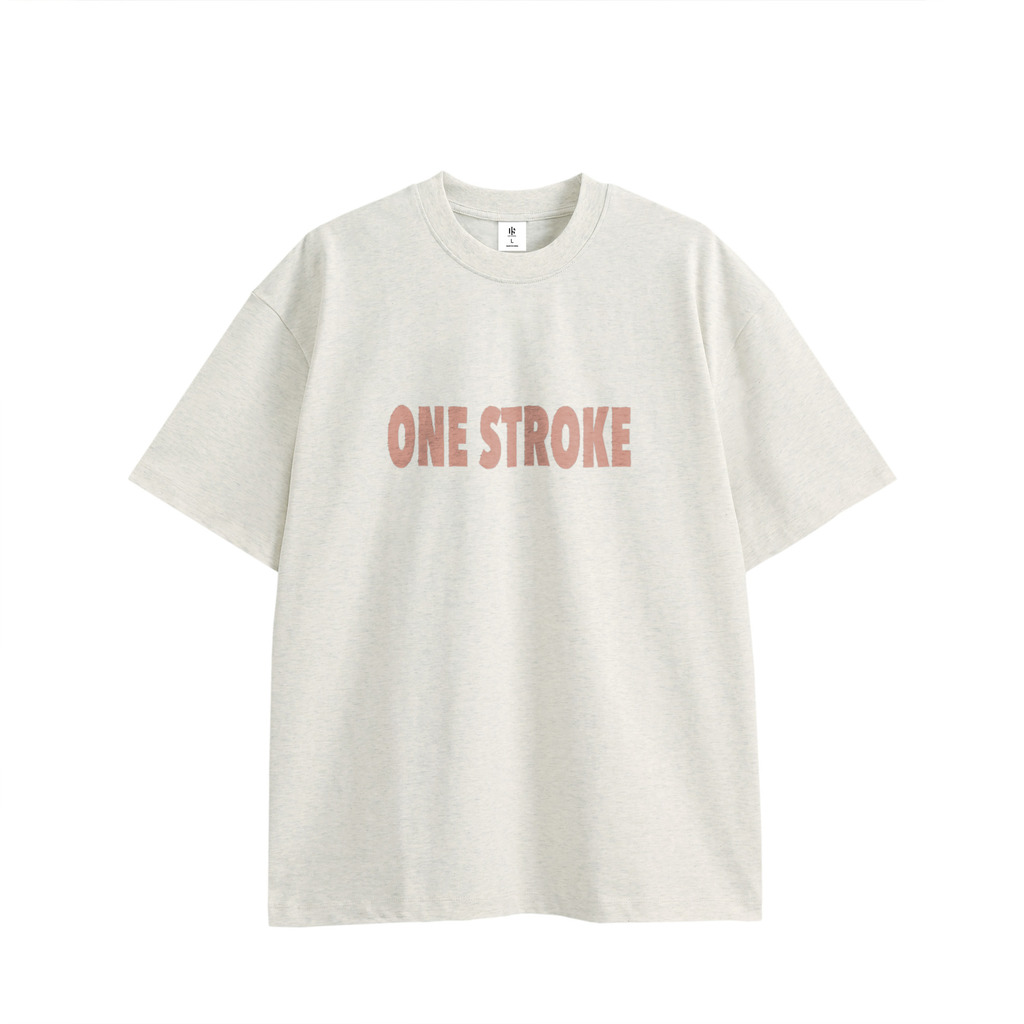 center logo T-shirt natural