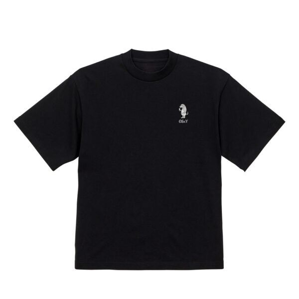 ONE STROKE x Yoshiki T-shirt 【骨よりアイス犬】one point black