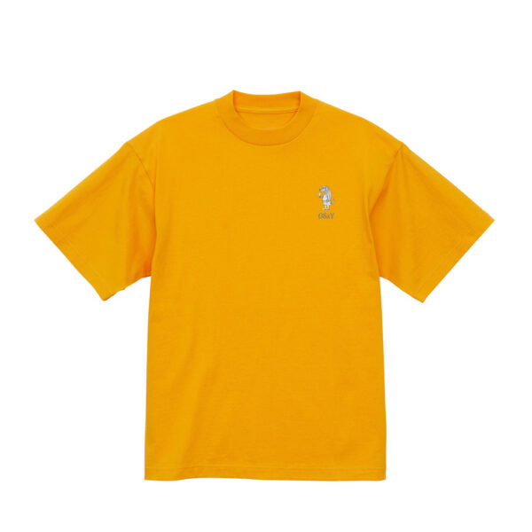 ONE STROKE x Yoshiki T-shirt 【骨よりアイス犬】one point orange