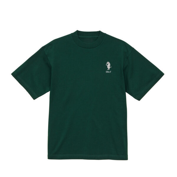 ONE STROKE x Yoshiki T-shirt 【骨よりアイス犬】one point green
