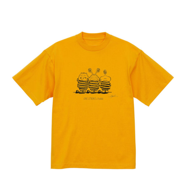 ONE STROKE x Yoshiki T-shirt【強制労働宇宙人】orange
