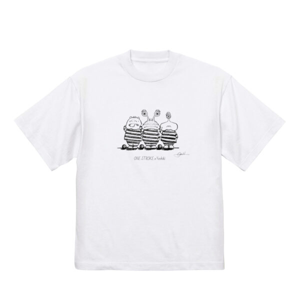 ONE STROKE x Yoshiki T-shirt【強制労働宇宙人】white