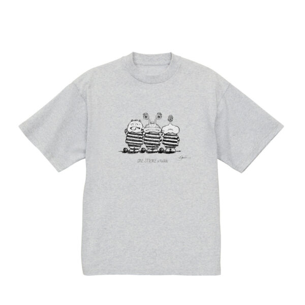 ONE STROKE x Yoshiki T-shirt【強制労働宇宙人】gray