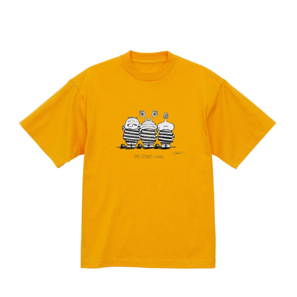 ONE STROKE x Yoshiki T-shirt【強制労働宇宙人】orange